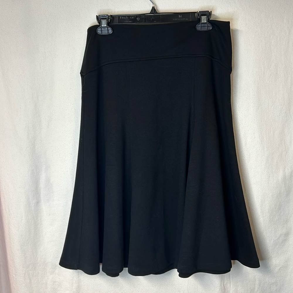 JM Collection Women’s Skirt Black Size Petite M Flared Side Zipper